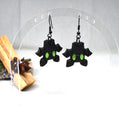Upside Down Bat Earrings
