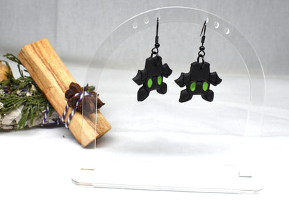 Upside Down Bat Earrings
