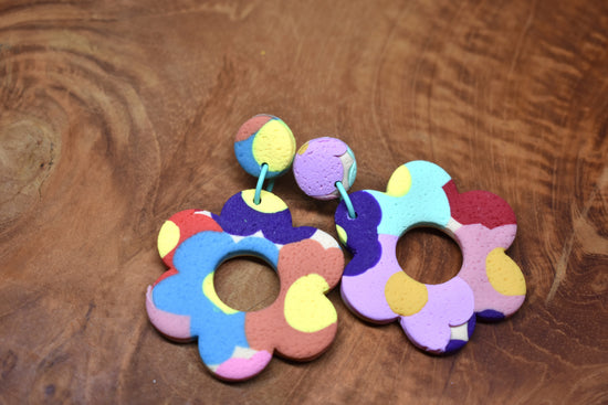 Large Bold Flower Donuts