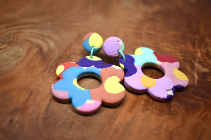 Large Bold Flower Donuts
