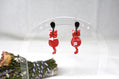 Love Heart Cat Earrings