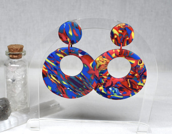 Kaleidoscope Donut Earrings