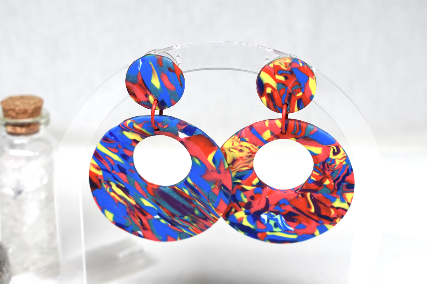 Kaleidoscope Donut Earrings