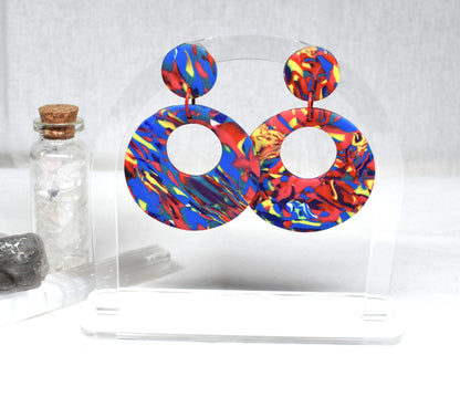 Kaleidoscope Donut Earrings