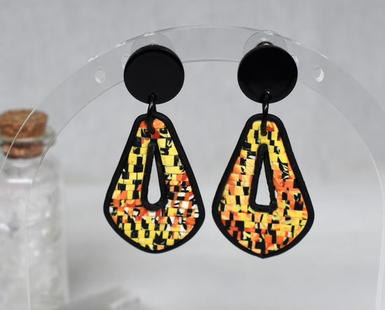 Mosaic Keyhole Earrings
