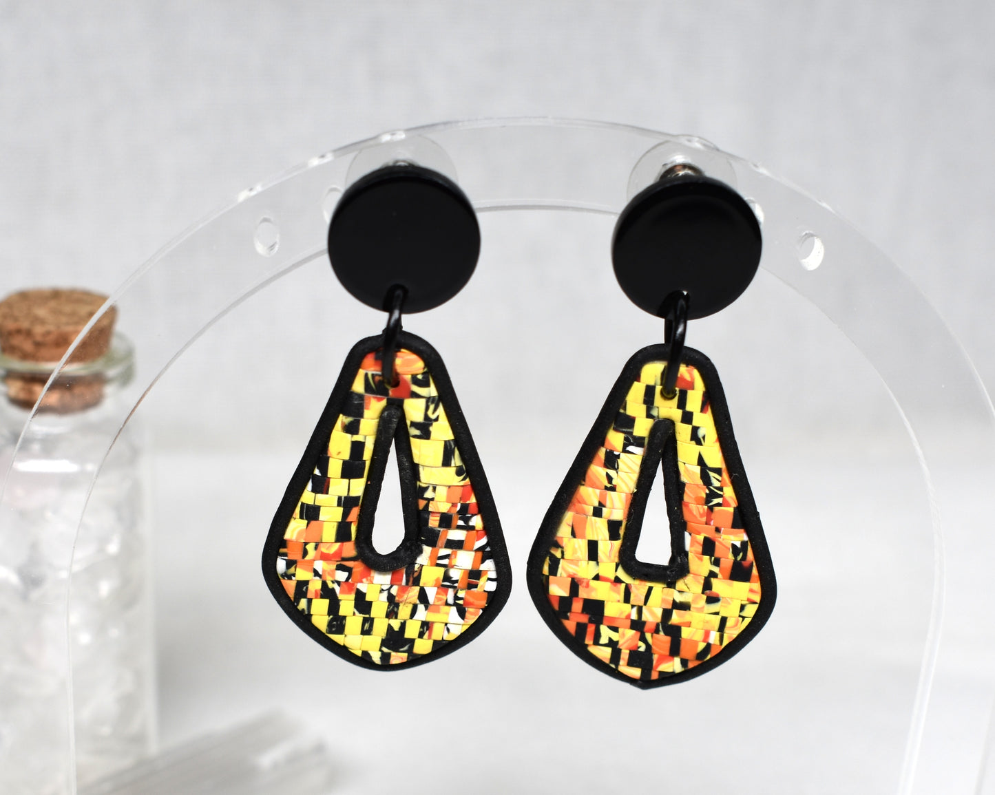 Mosaic Keyhole Earrings