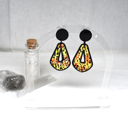Mosaic Keyhole Earrings