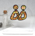 Mosaic Triangle Donut Earrings
