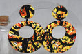 Lava Statement Donut Earrings