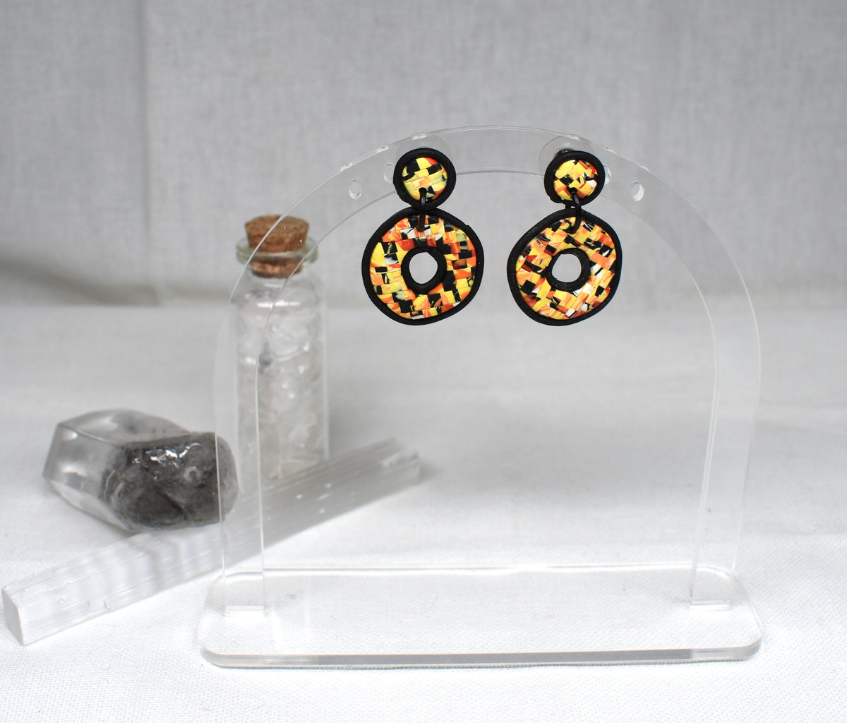 Little Lava Donut Earrings
