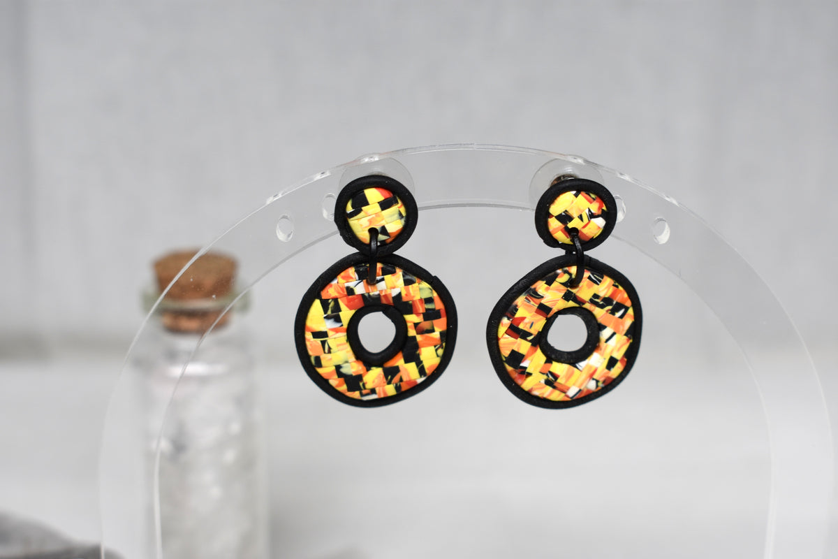 Little Lava Donut Earrings