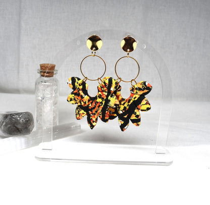 Lava Bursts Statement Earrings