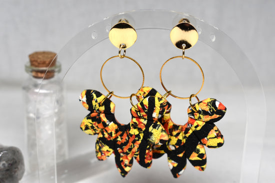 Lava Bursts Statement Earrings