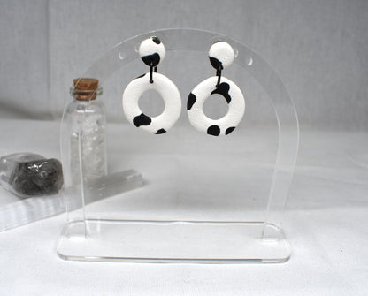 Moo Cow Donut Earrings
