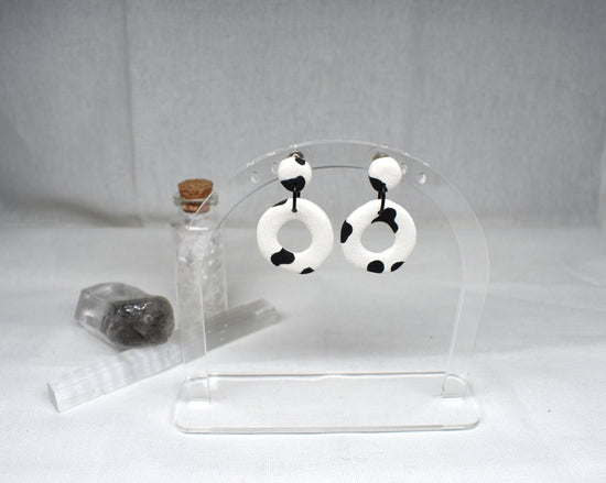 Moo Cow Donut Earrings