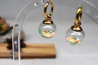 Pineapple Bauble Huggie Earrings