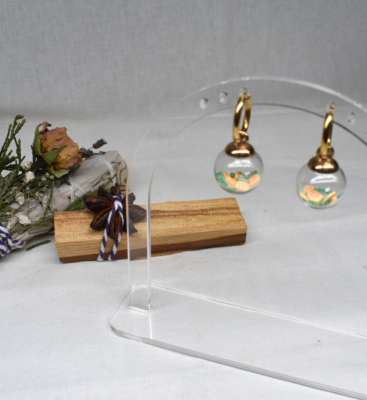 Pineapple Bauble Huggie Earrings