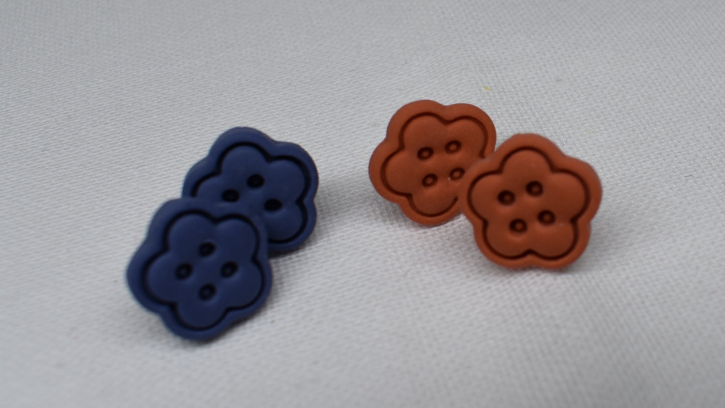 Button Studs - Flower