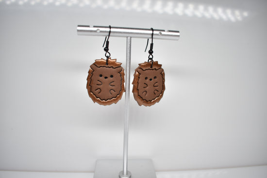Echidna Earrings – Handmade Polymer Clay, Australian Wildlife Jewellery