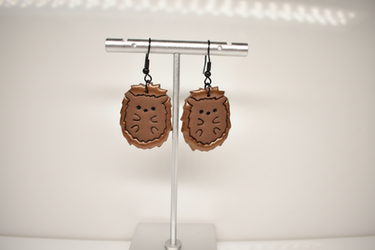 Echidna Earrings – Handmade Polymer Clay, Australian Wildlife Jewellery
