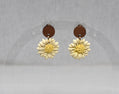 Daisy & Walnut Earrings