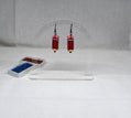 Chunky Red Pencil Earrings