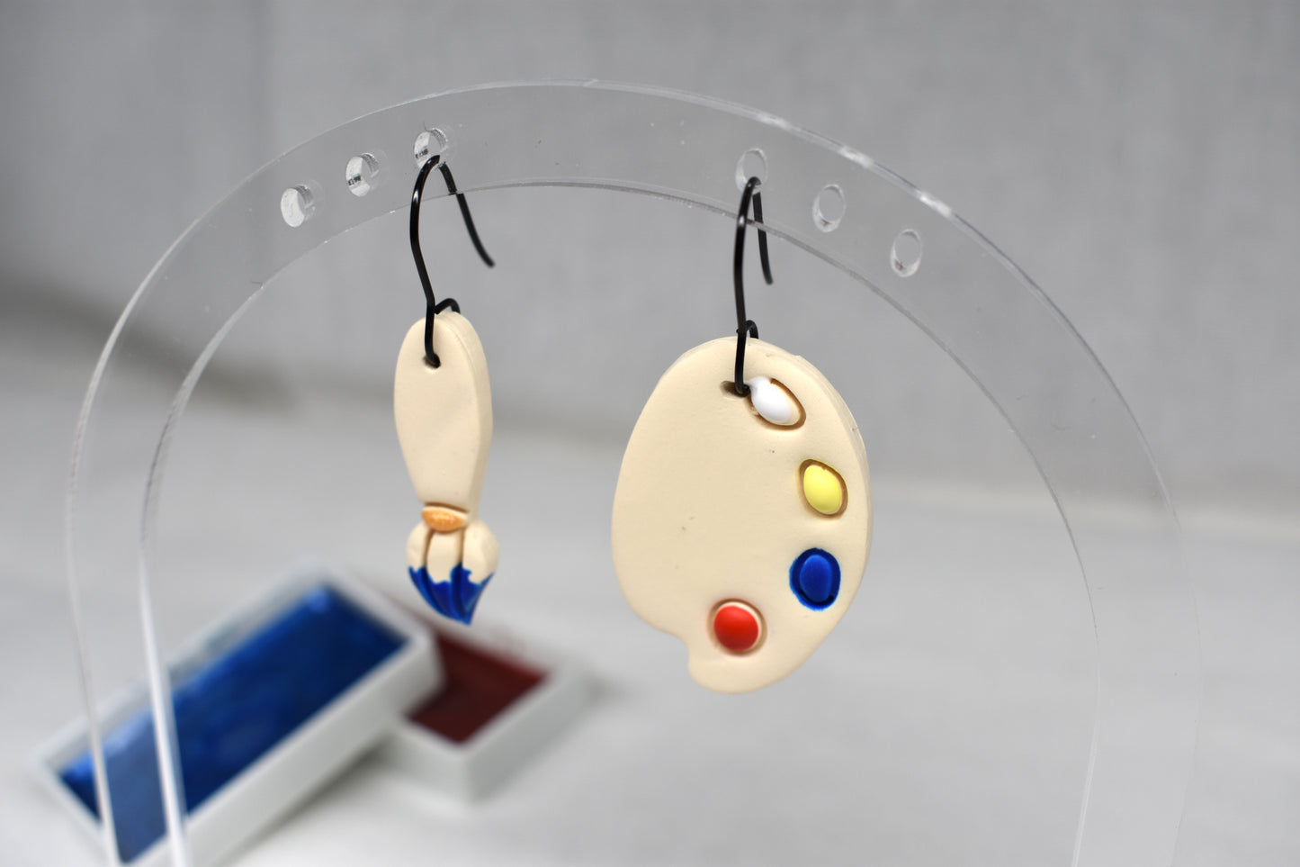 Paintbrush & Palette Mismatched Earrings