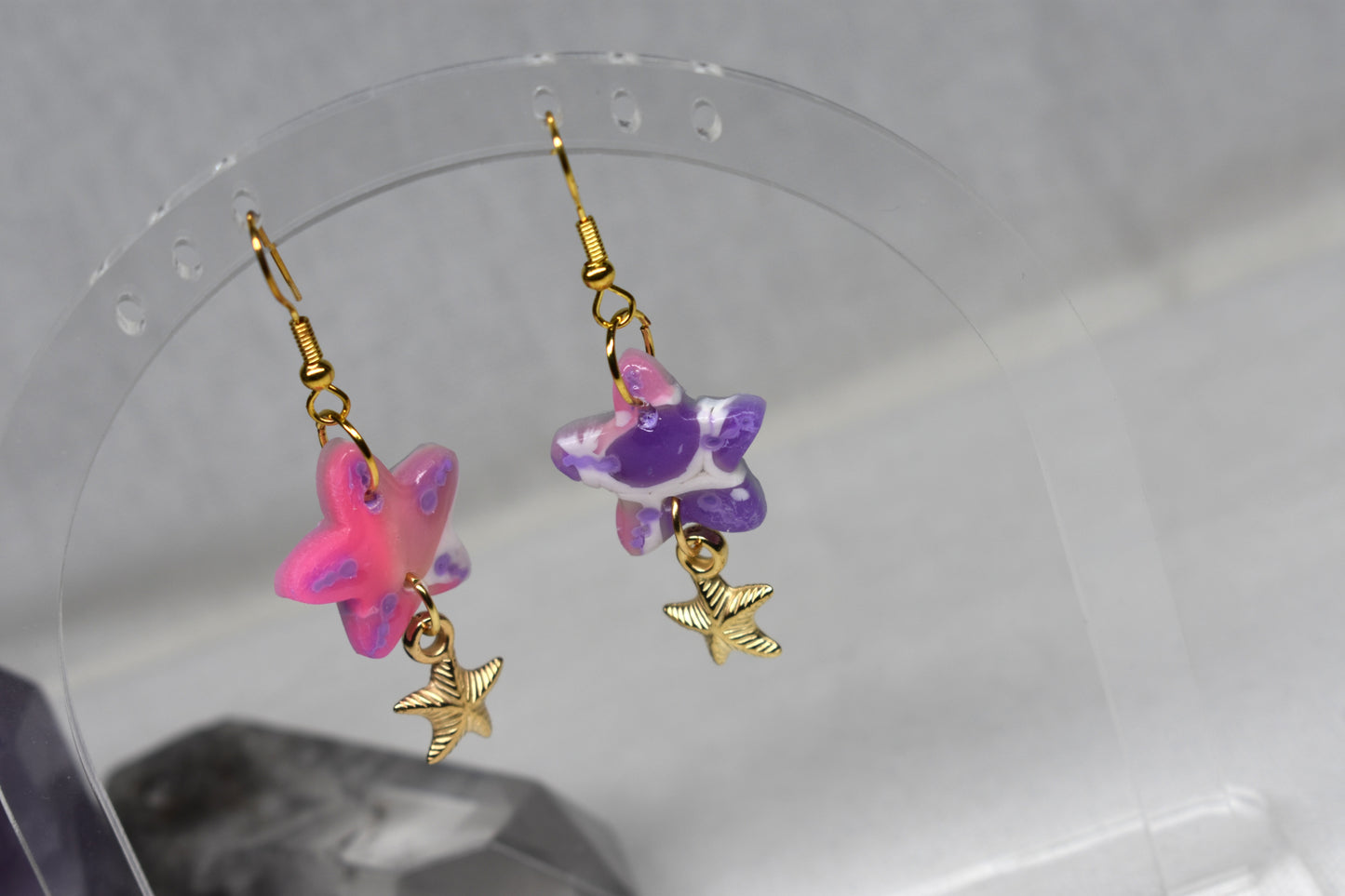 Starfish and Charm dangles