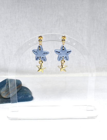 Starfish and Charm dangles