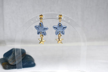 Starfish and Charm dangles