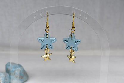 Starfish and Charm dangles