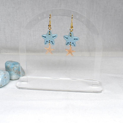 Starfish and Charm dangles