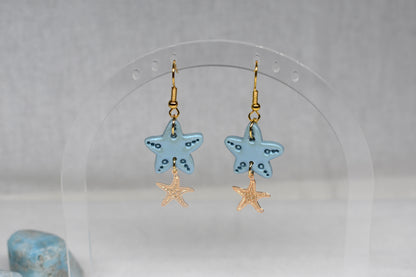 Starfish and Charm dangles
