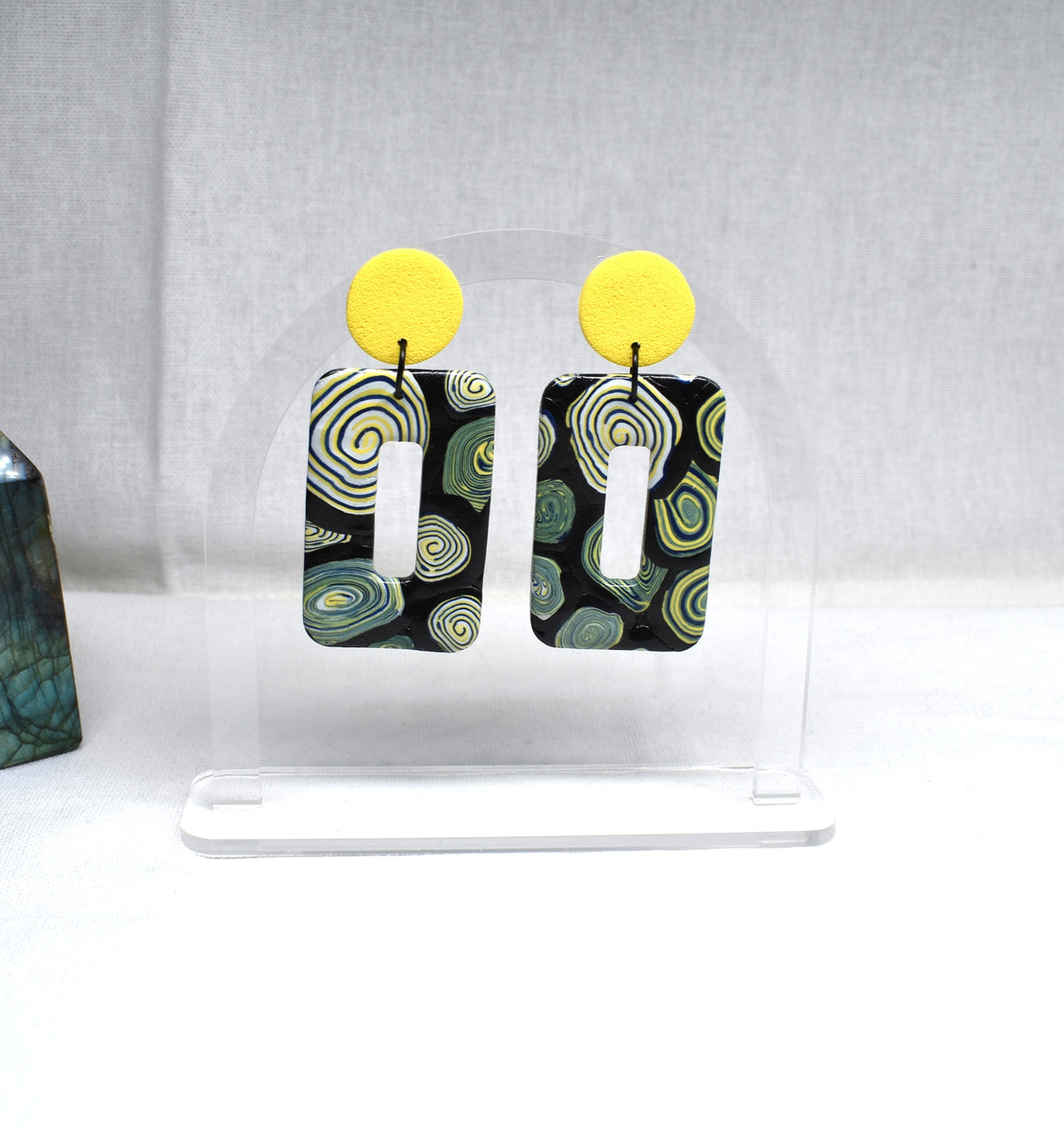 Circles - XL Rectangle Donut Earrings
