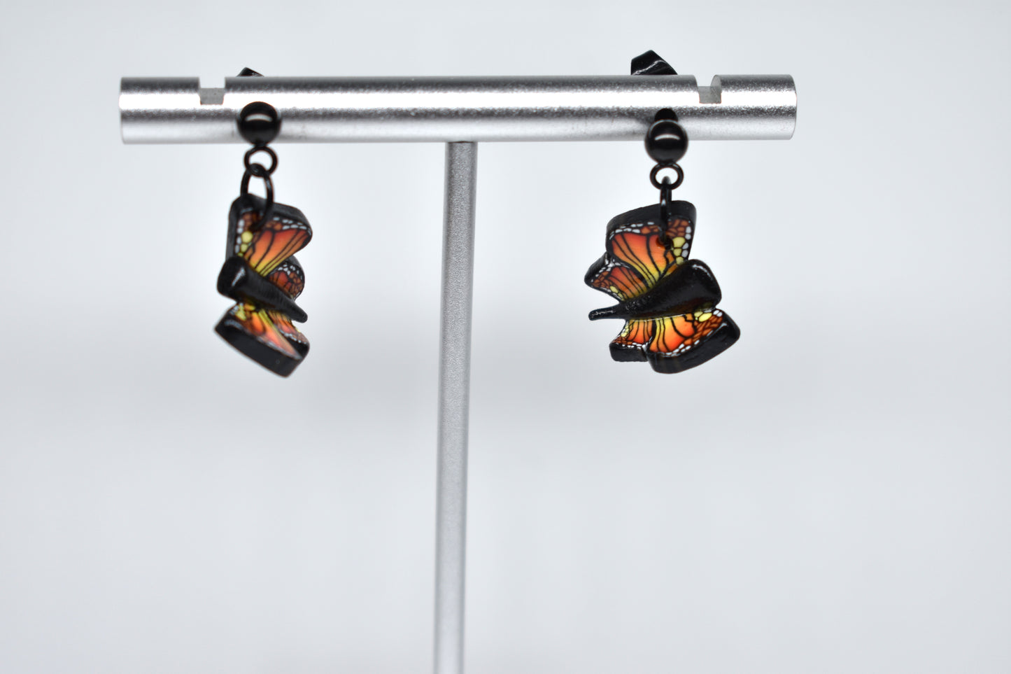 Tiny Monarch Butterfly Earrings