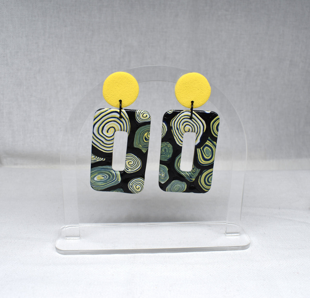 Circles - XL Rectangle Donut Earrings