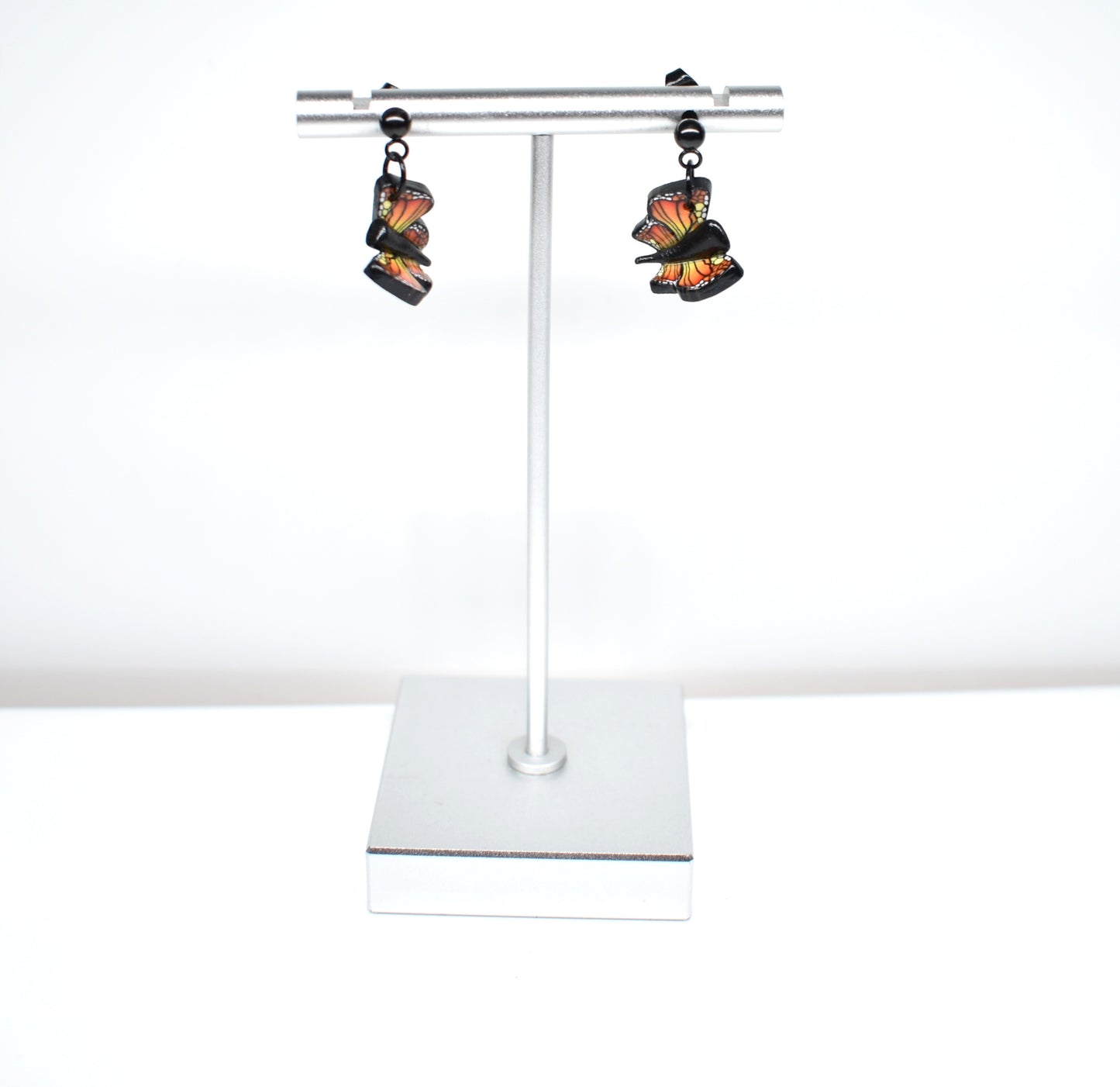 Tiny Monarch Butterfly Earrings