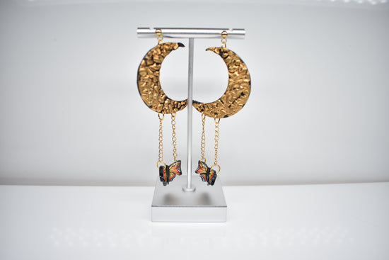 Butterfly Moon Earrings