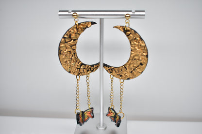 Butterfly Moon Earrings