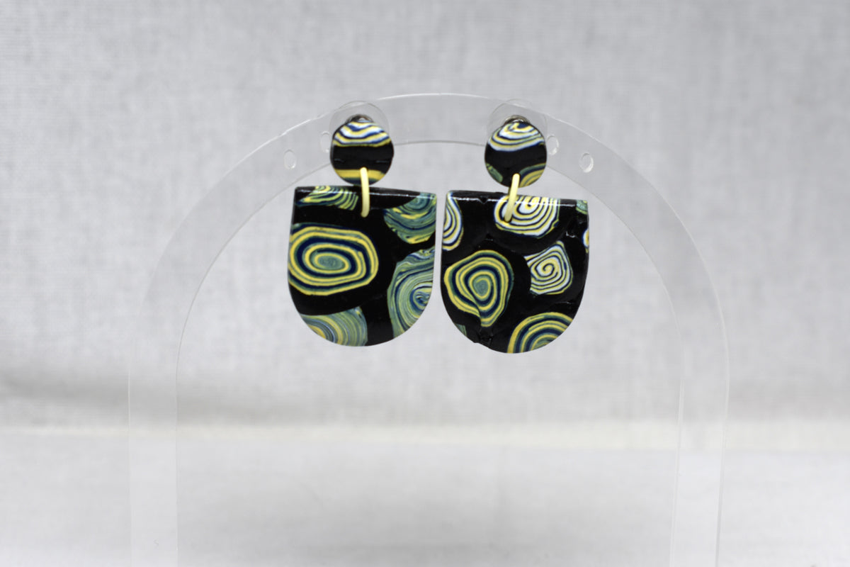 Kandinsky-Inspired Upside Down Arch Earrings