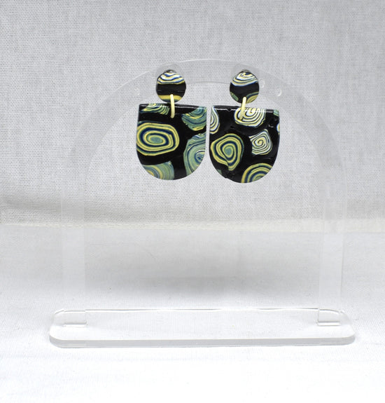 Kandinsky-Inspired Upside Down Arch Earrings