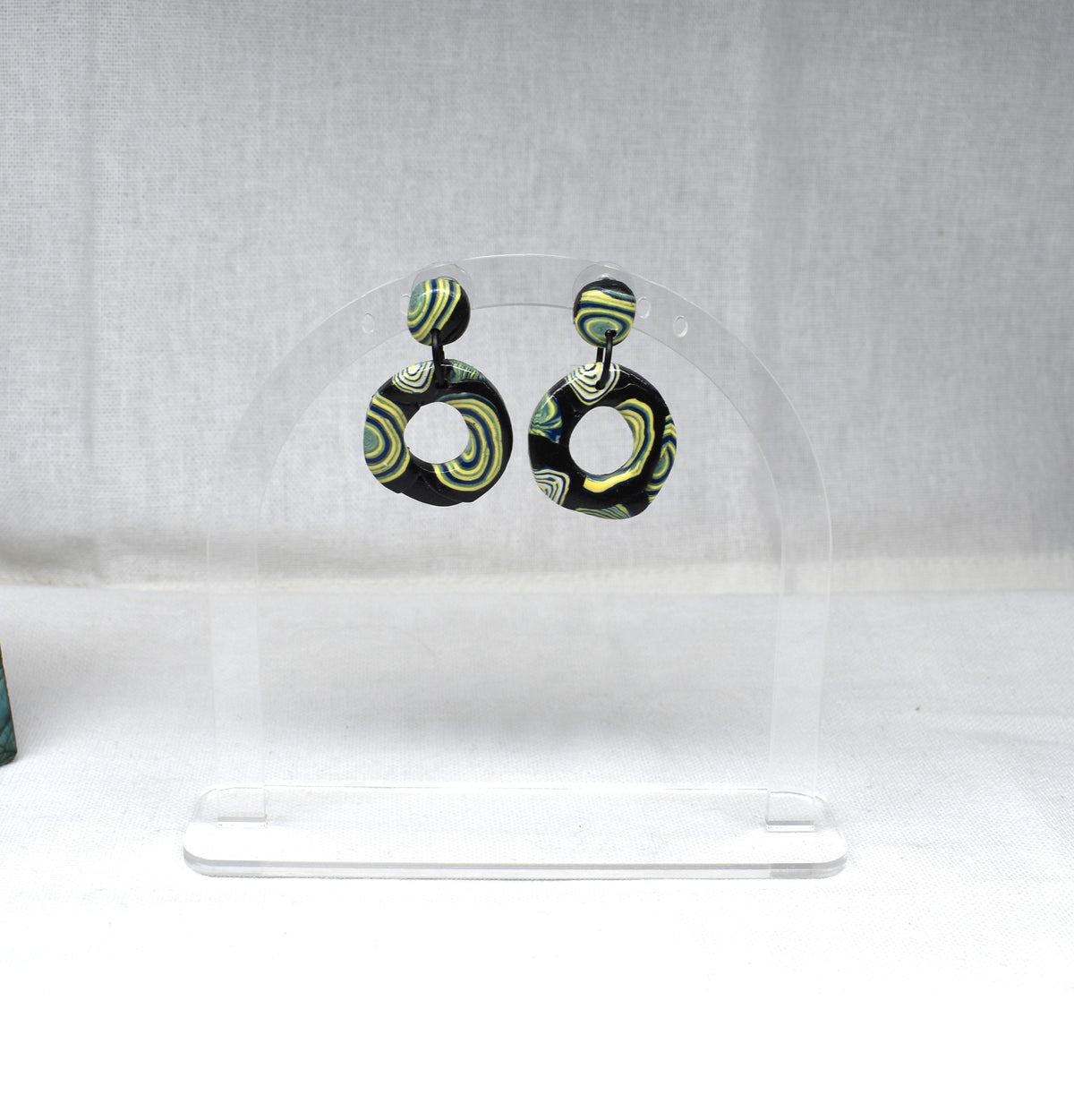 Kandinsky-Inspired Irregular Donut Earrings