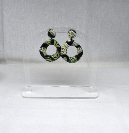 Kandinsky-Inspired Irregular Donut Earrings