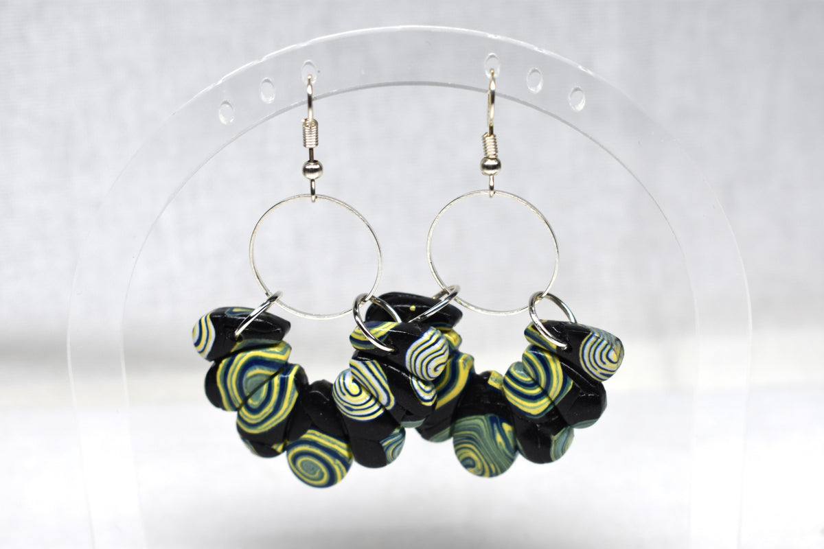 Kandinsky-Inspired Burst Earrings