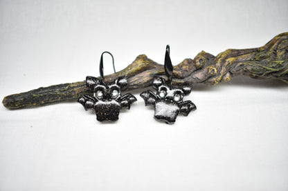 Hanging around Bat Earrings