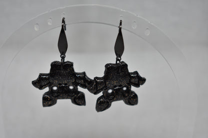 Hanging around Bat Earrings