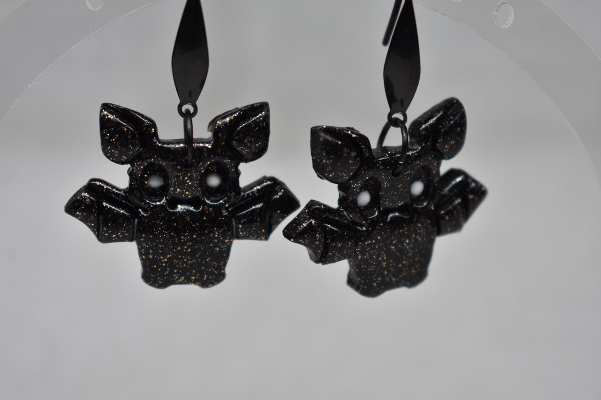 Hanging around Bat Earrings