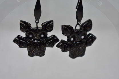 Hanging around Bat Earrings