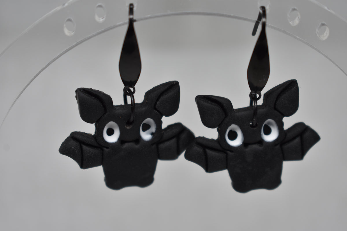 Hanging around Bat Earrings