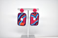 Rainbow Rectangle Soutache Earrings